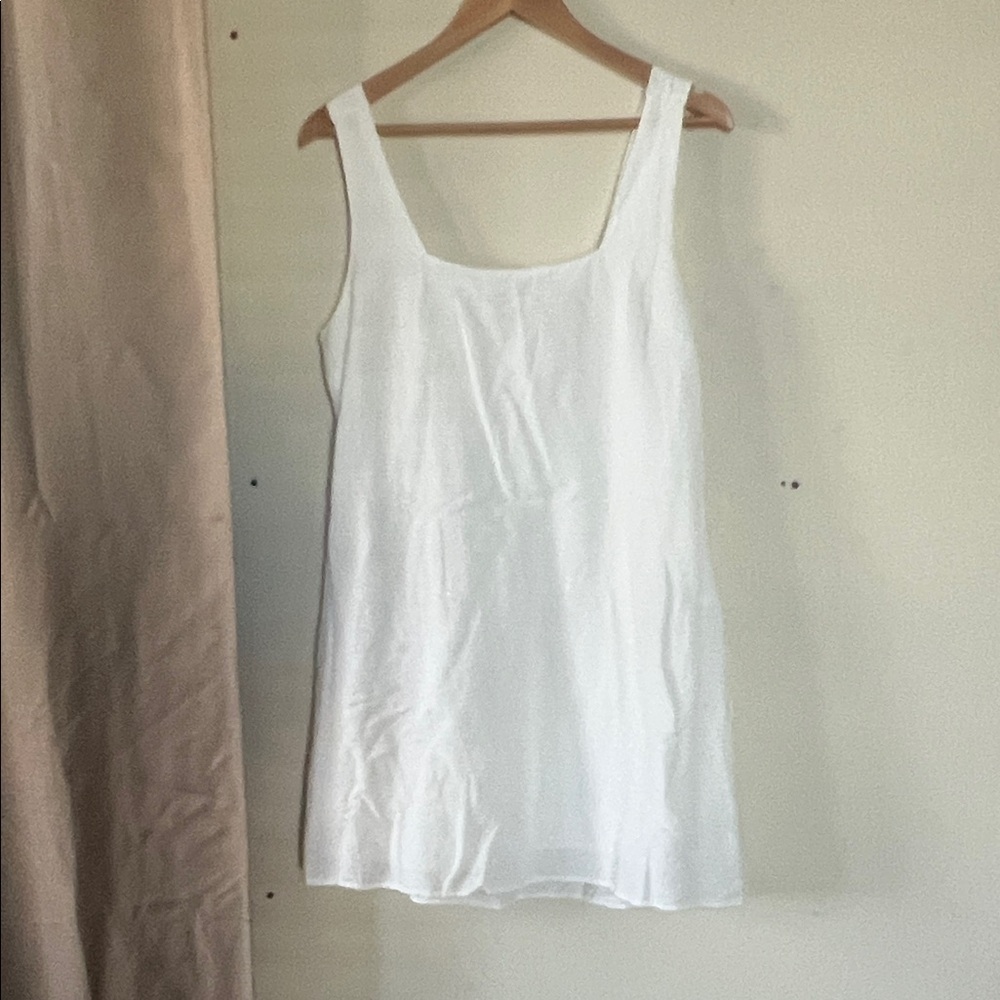 White Smocked Babydoll Sundress